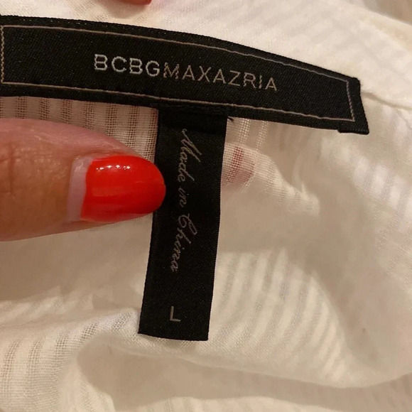 BCBGMAXAZRIA blouse size L NWOT - Picture 5 of 6